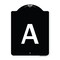 Signmission Sign with Letter A Heavy-Gauge Aluminum Architectural Sign, 24" x 18", BW-1824-22964 A-DES-BW-1824-22964 - alternate 1
